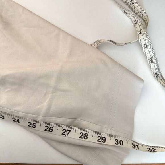 J. Jill Linen Stretch Sea Salt Wide Leg Trousers Size 24 NWT - Picture 10 of 10